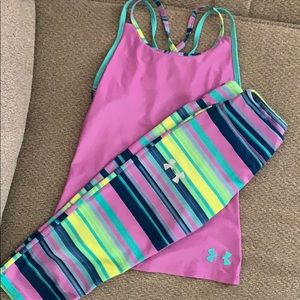 Under Armour tights and top